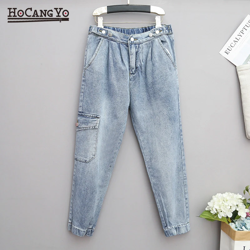 high waisted bleached jeans