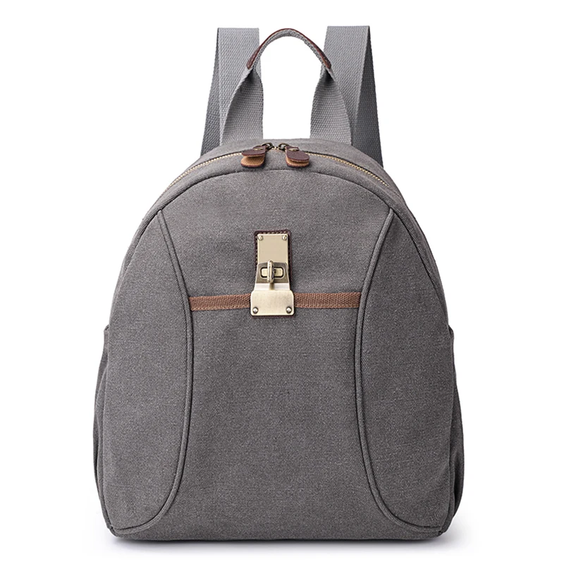 Холщовый Рюкзак простой спортивный рюкзак Mochila Mujer однотонный для отдыха на