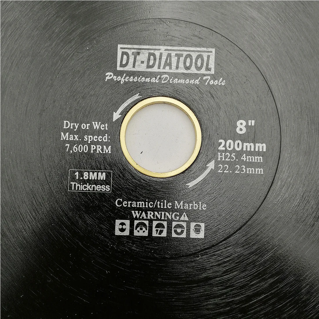 DT-DIATOOL 1 шт. диаметр 200 мм/8 дюймов горячий-прессованный Премиум X сетчатый турбо пильный диск алмазный режущий диск для фарфоровой керамической плитки мрамора
