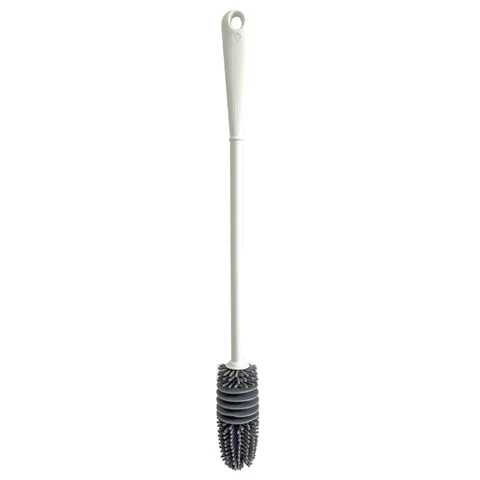 Handle Multifunctional TPR Cleaning Bottle Brush Silicone Cleaning Brush Cup Brush Cleaner Grey Kitchen Tool Cup Brush