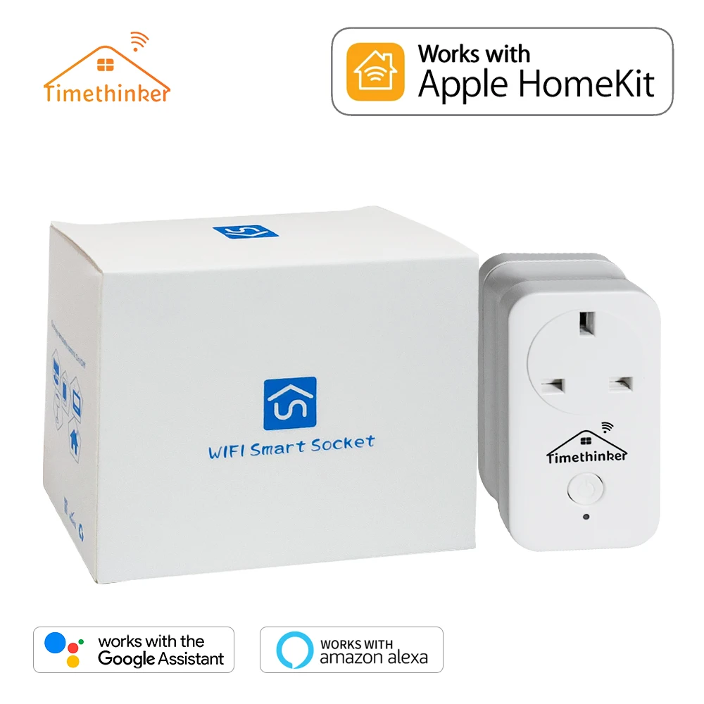  Timethinker Smart Plug for Apple Homekit Smart WIFI Socket for ALexa Google Home APP Voice UK/US/EU - 32957519826