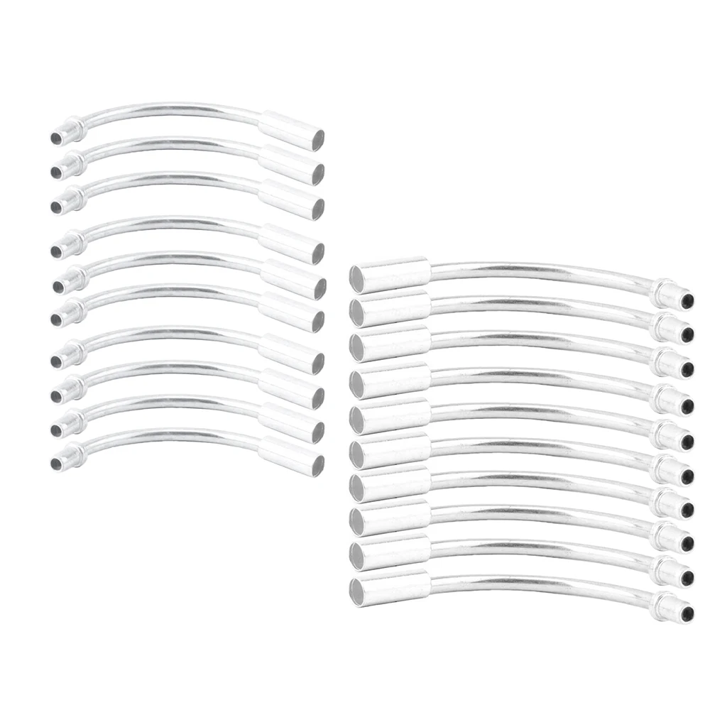 20pcs Bike Bicycle V-Brake Cable Noodle Leading Pipe with Lubricant PE Liner 90/110 Degree