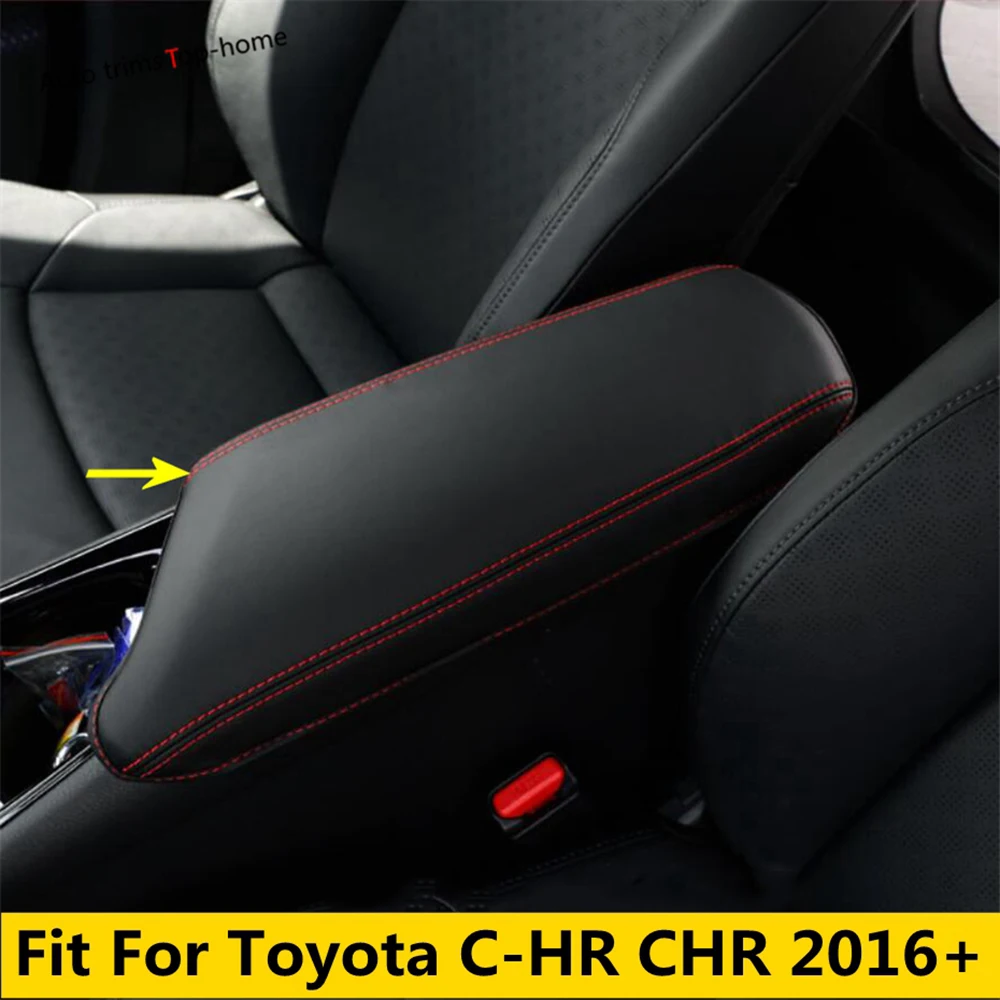 

Car Armrest Case Central Console Storage Box Protective Cover Holster For Toyota C-HR CHR 2016 - 2022 PU Leather Accessories