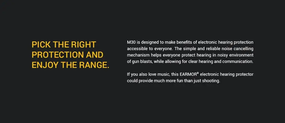Earmor тактическая Ушная муфта Защита слуха спортивная стрельба электронный слуховой протектор с AUX входом M30
