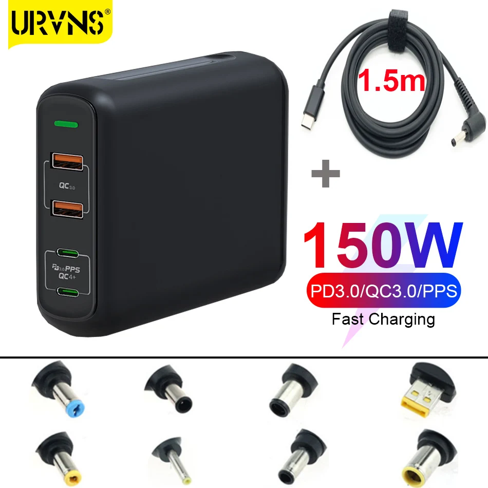 URVNS PD 150W Multi GaN Dual USB Type C Fast