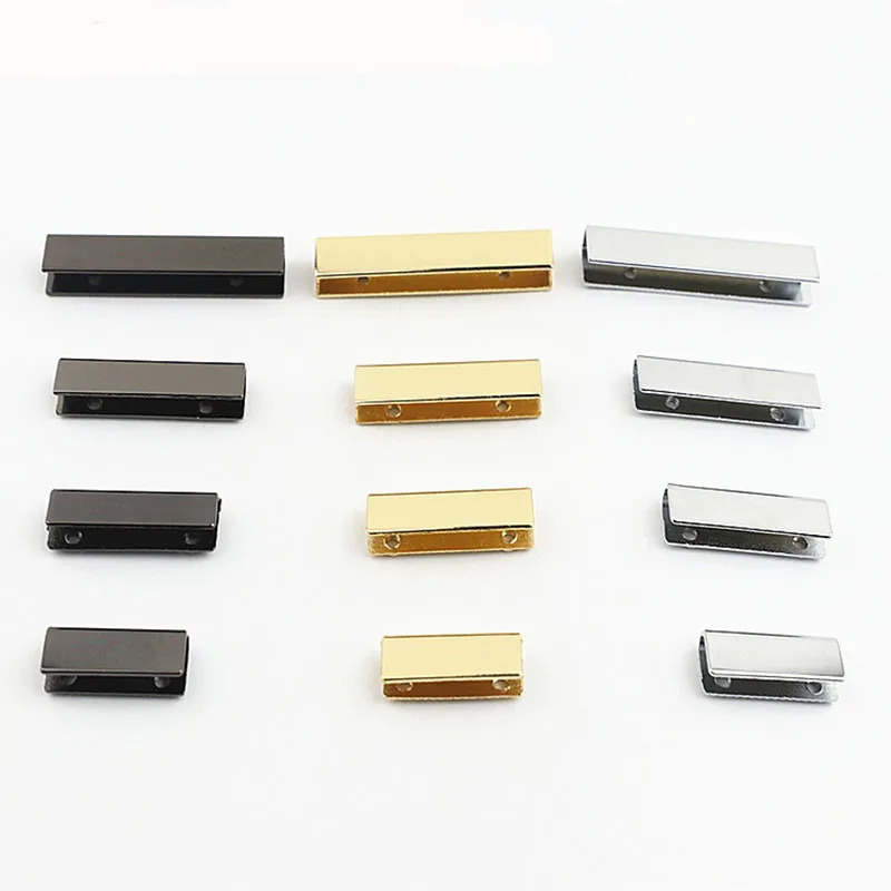 

5pcs 25/32/37/50mm Bag Strip Cover Clasp Screw Purse Decor End Clips Edges Corner Protector Belt Tail Plug DIY Leather Craft