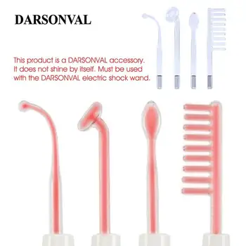 

DARSONVAL 4Pcs High Frequency Facial Glass Tubes Hair Massager Electrode Wand Replacement Acne Spot Remover Orange Ray Face Care