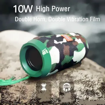 

TG117 Portable Bluetooth Speaker Waterproof Bluetooth Speaker Outdoor Bicycle Subwoofer Support TF Card FM Radio AUX Input
