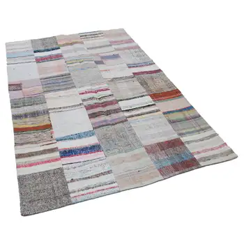 

152x231 Cm Multicolor Handmade Rugs Patchwork Rug-5x8 Ft