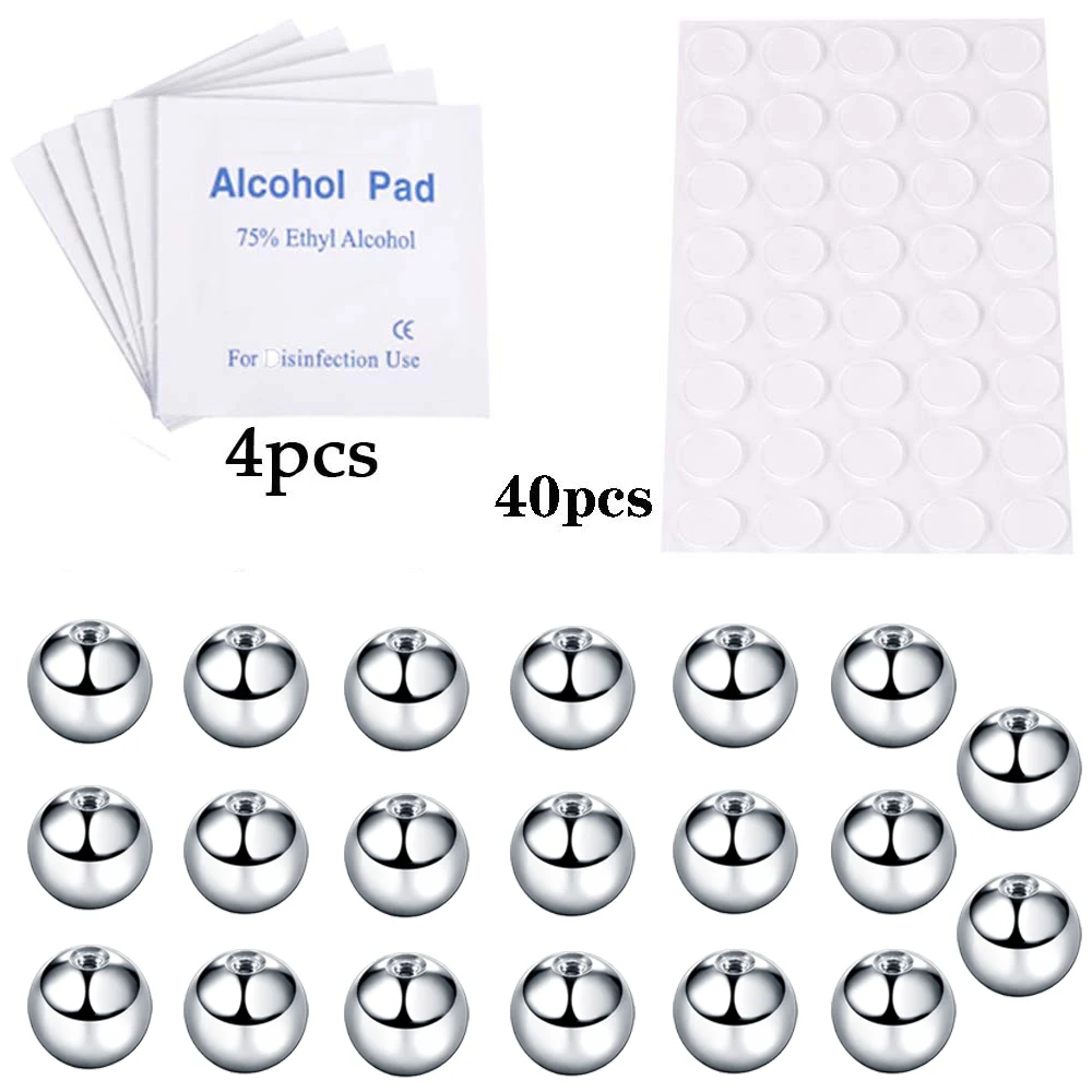 Fake Lip Ring, Nose Ring, Eyebrow Ring, Dimple Sticker Face, Ball/Cone