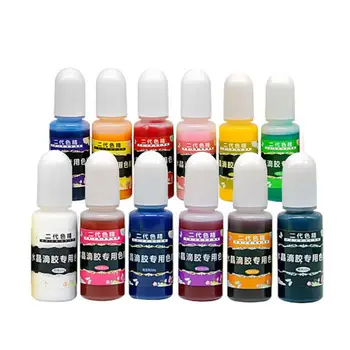 

12 Pcs/set DIY Handmade Crystal Epoxy Pigment UV Oily Resin Dye Coloring