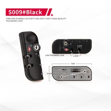 

DILONG S009 Luggage trolley case replace combination case lock accessories universal buckle password locks snap type