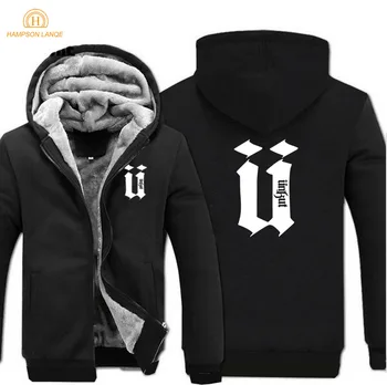 

Hip Hop Streetwear Warm Thick Fleece Men Winter Jacket Sweatshirts Coat Hoodies Coats Jackets Sportswear Outwear Streetweat