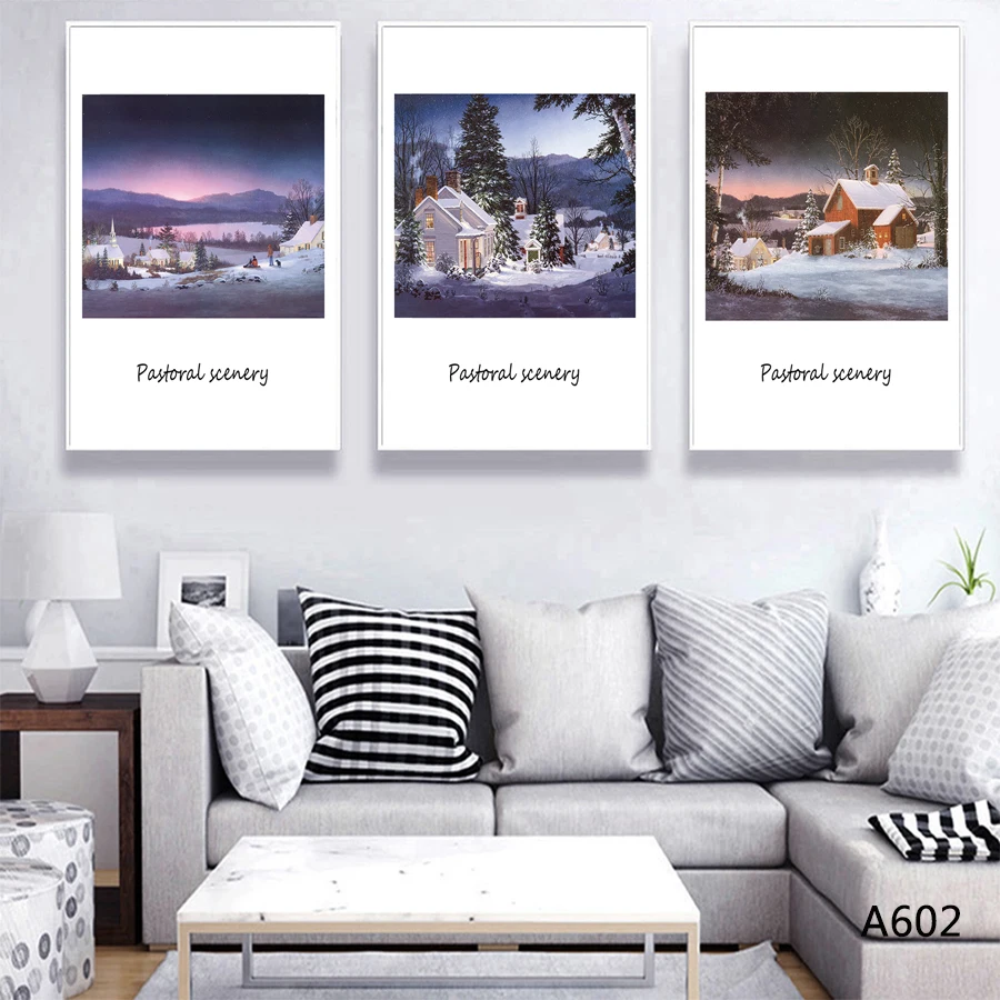 

Christmas Modern Style Wall Art Oil Painting Nordic Wall Decoration Poster Printing Chaoyang Wall Poster Bedroom