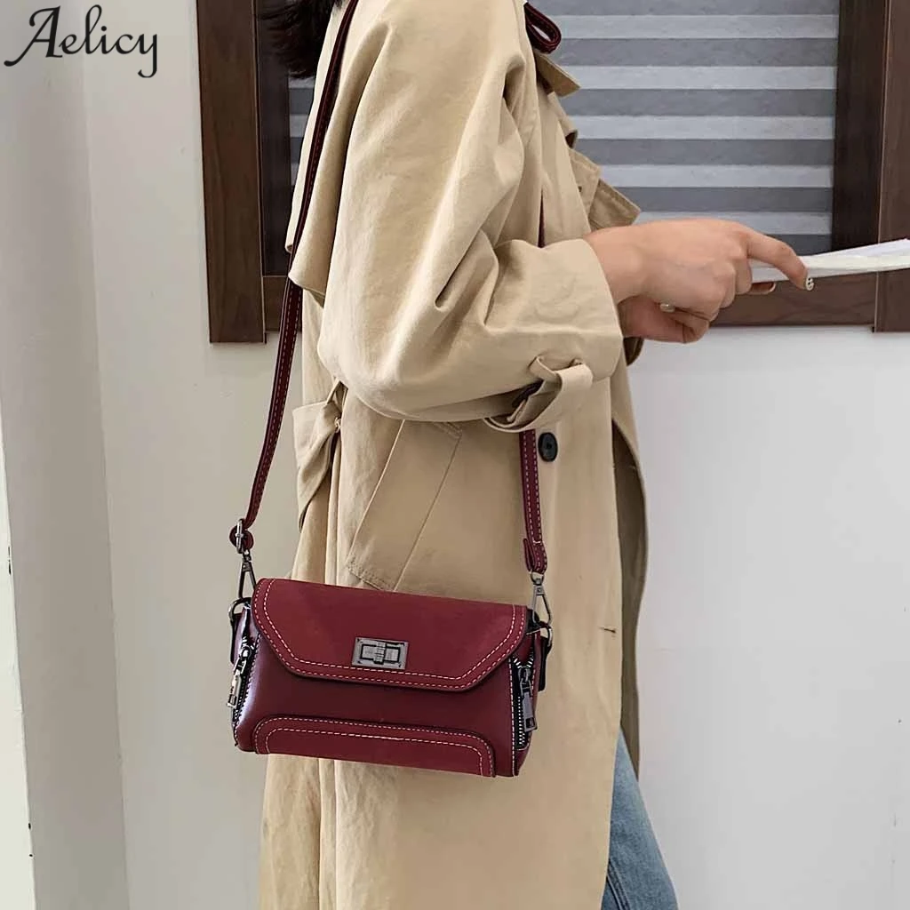 Aelicy женские матовые кожаные сумки модная сумка на плечо из искусственной кожи