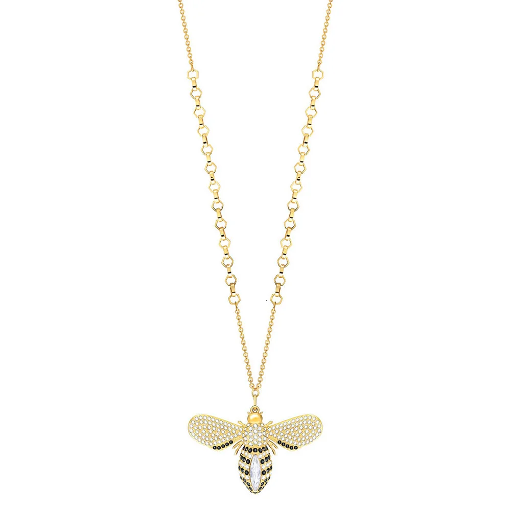 High quality swa new pendant necklace with beautiful honeycomb long crystal pendant necklace