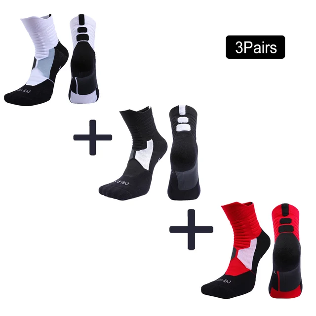 5Pairs Men's socks Breathable Socks women's Compression socks Basketball Socks Football Trekking Running Sport Socks Wintersocks 3 colors 3 pairs