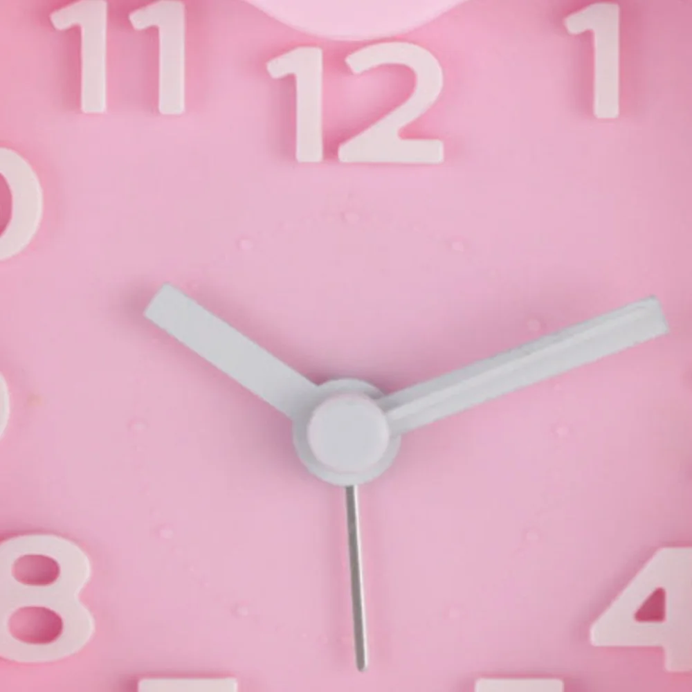Alarm Clock Silent Alarm Clock Quartz Alarm Clock Portable Classic Fashion Double Bell Heart-Shaped Gift Timer Desktop Children