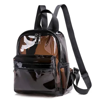 

Women Transparent Waterproof Backpacks Travel School Bags For Teenage Girls Small Slim Mochilas Para Mujer Rugzak #T2G