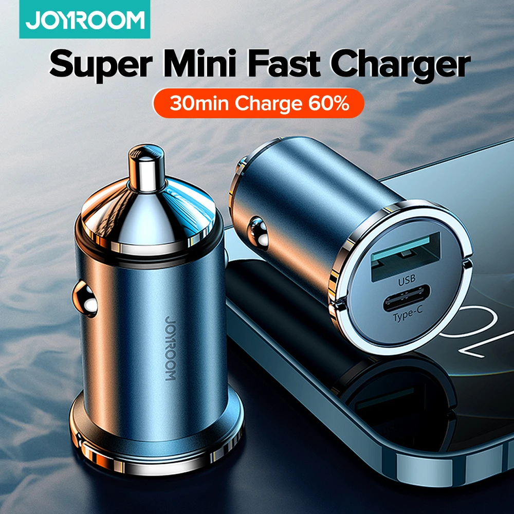 usb c 61w Joyroom Mini Car Charger 20W USB Type C PD Fast Charger With QC 3.0 Quick Charge USB Car Charger For iPhone 13 12  Huawei Xiaomi 5v 1a usb