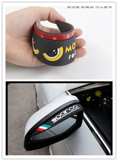 Bella Decorazione Auto Dello Scudo Antipioggia Dello Specchietto Retrovisore Del Nuovo Per Auto Ferrari Tutti I Modelli Sono