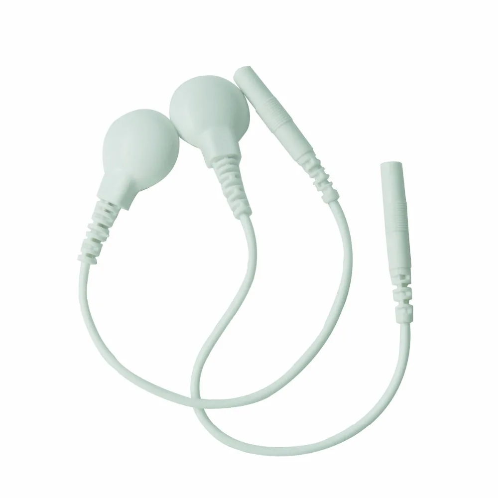 

10 pairs=20pcs Electrode Lead Wires Connecting Cables for Digital TENS Therapy Machine Massager Wire Plug 2.0mm