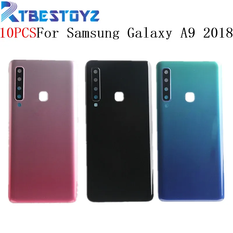 10 шт/партия корпус батареи из стекла+ объектив камеры для samsung Galaxy A9 A920