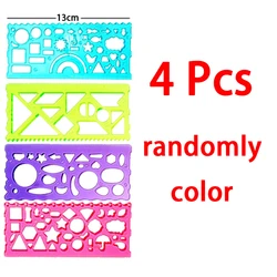 Animal Geometry Drawing Stencils Set for Creative Kids Art and Crafts (4pcs)