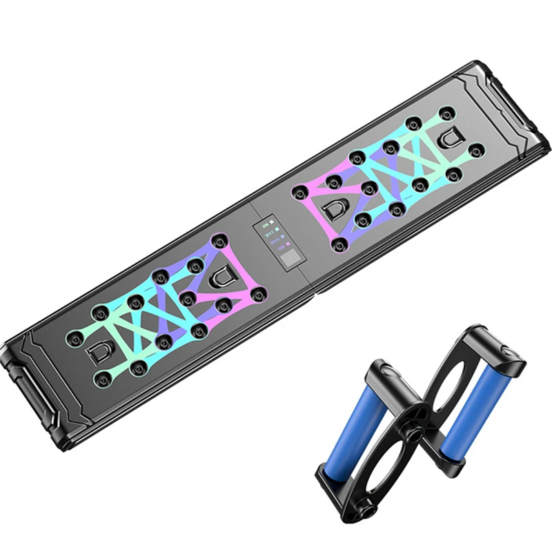88cm Counting Push Up Board Home Gym Training Pectoralis Arm Muscles Latissimus Dorsi Multifunctional Push-up Brace Stand Plates