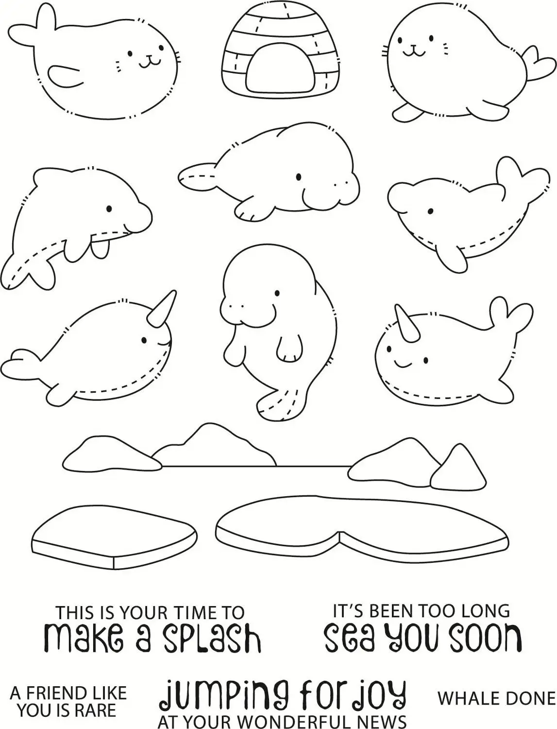 11x16 Lots of cute little fish Transparent Clear Silicone Stamps for DIY Scrapbooking/Card Making/Kids Decoration Supplies | Дом и сад