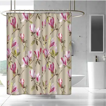 

Hotel Quality Polyester Shower Curtain Shower and Bathtub
