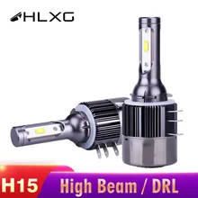 H15 Led Lampen Geen Fout Koplamp Draadloze 12V Csp Turbo Auto Auto Koplamp Lamp 6500K Helder Wit 16000LM canbus Weerstand Hlxg