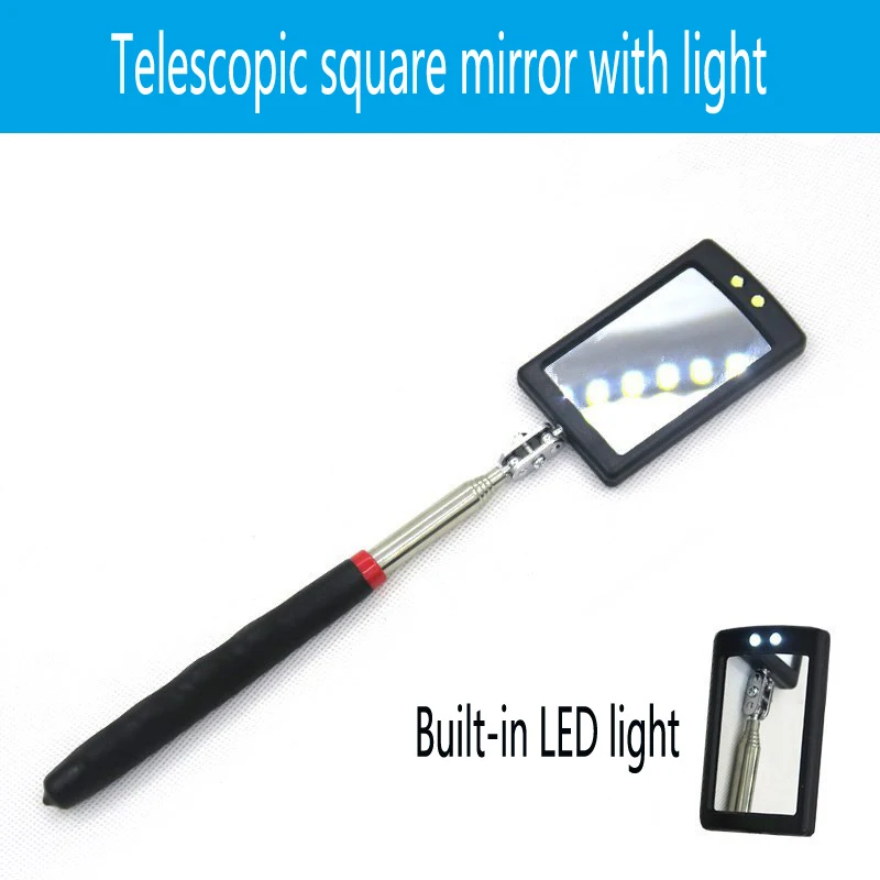 

Car LED light expandable inspection mirror Endoscope chassis angle diagram Car telescopic hand-held flaw detection tool