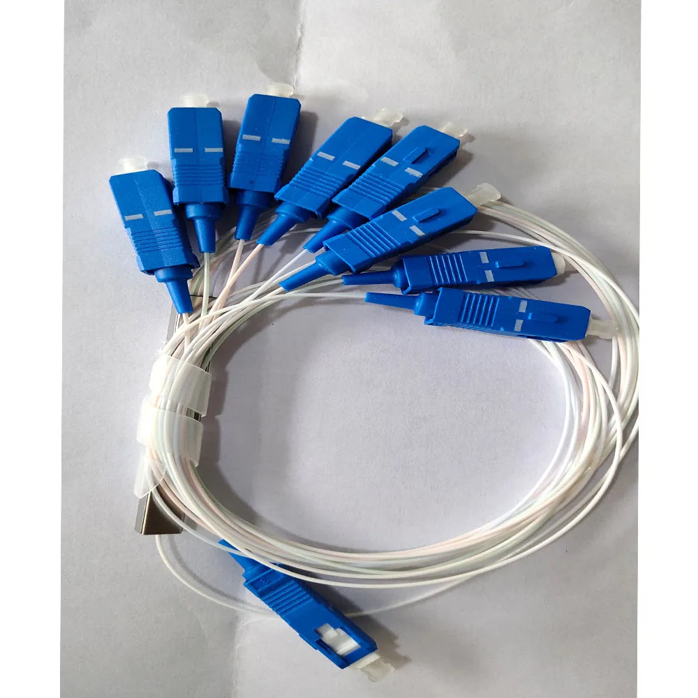 1X8 Fiber Optic FTTH PLC Splitter Mini UPC SC Steel Tube Type 10PCS | Мобильные телефоны и аксессуары