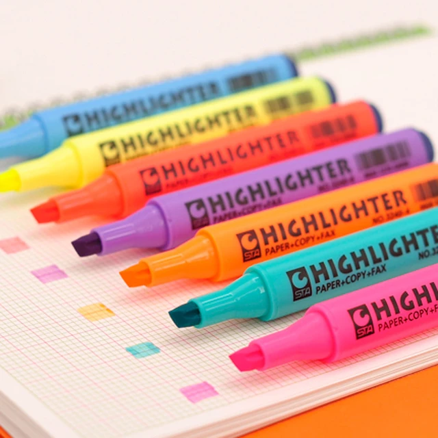 Highlighters Pens Notes, Markers Highlighters