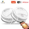 2PCS Fire Wifi Smoke Detector Wireless Smoke Detector Tuya APP Control Home Smoke Alarm WiFi rookmelder датчик дыма ► Photo 1/5