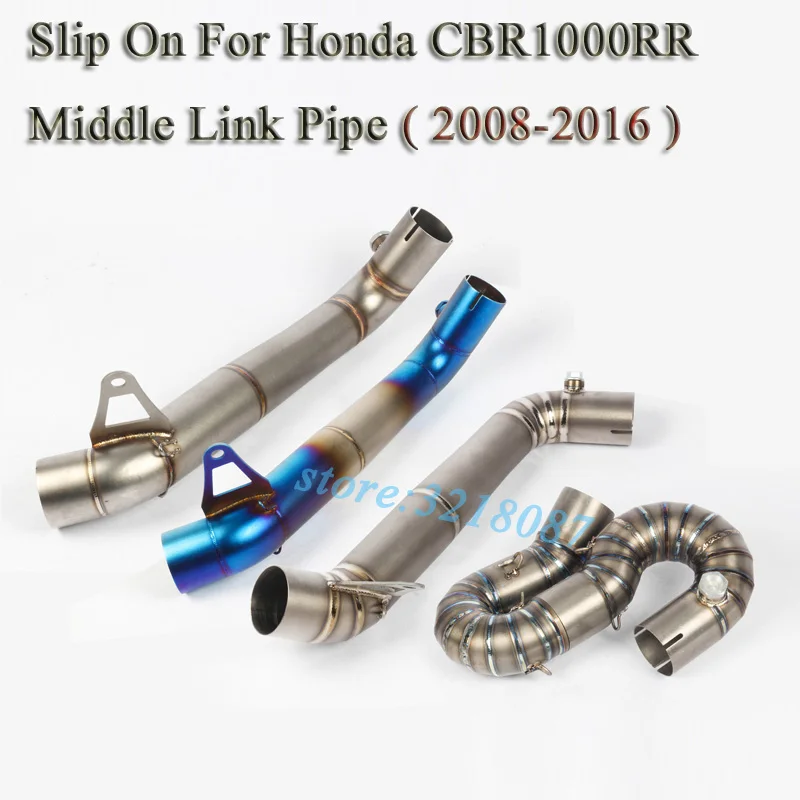 Titanium Alloy Motorcycle 51mm 61mm Exhaust Modified Motor MufflerMiddle Link Pipe For Honda CBR1000 2008-2012 08-16 | Автомобили и