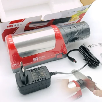 

TAIDEA Sharpening Stone Two Stages Diamond Kitchen Knife 2 Slot Electric Diamond Steel Ceramic Home Knife Sharpener