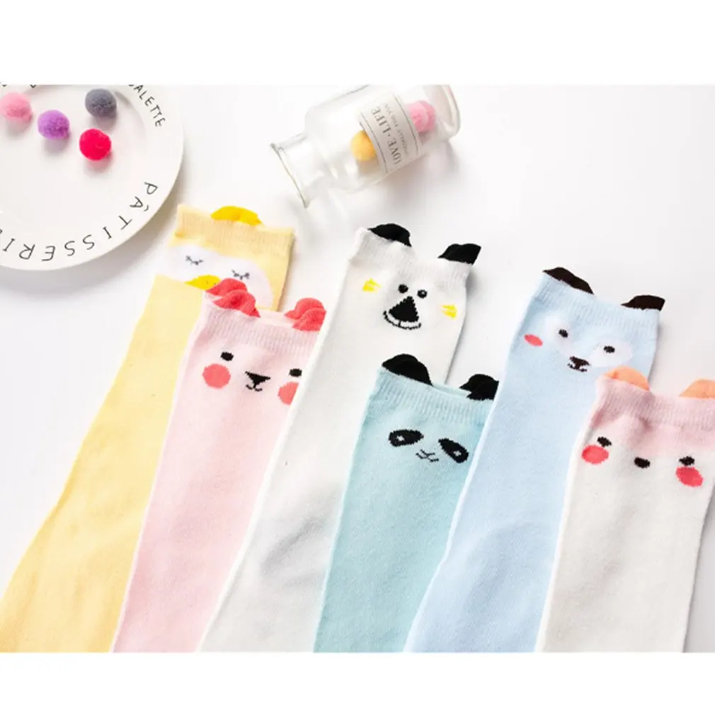 Children's Socks Spring And Summer Thick Cotton Cute Cartoon Anti-skid Breathable Floor Baby Mid tube Socks