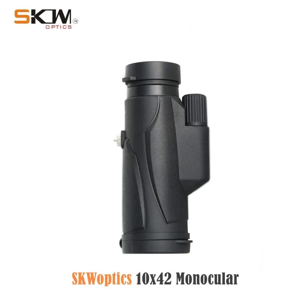 SKWOPTICS портативный супер монокулярный телескоп 10x42 BAK4 HD большой объектив Компактный телескоп мини