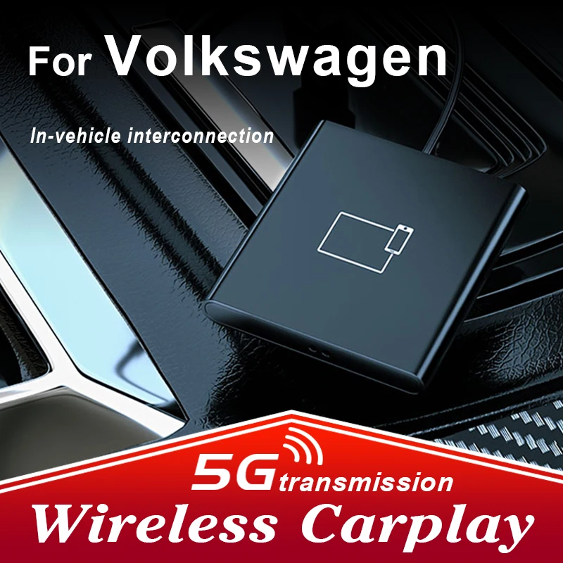 

Apple Wireless CarPlay Adapter for VW Passat Golf Tiguan T-ROC Viloran Jetta CC Bora Polo for Car Multimedia Player