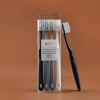 

4Pcs/set Ultra-fine Toothbrush Home use Super Soft brush travel Portable Deep Cleaning Brush Oral Care Tools Accessories supplie