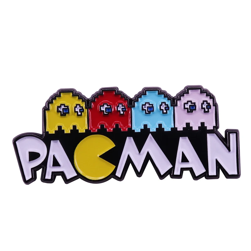 Милая брошь Pac-man Ретро-аркадные геймеры