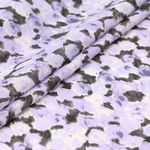 103 см шириной 12 мм Печать Тонкий стрейч розовый ткань креп-Жоржет для летнего платья куртка брюки B220