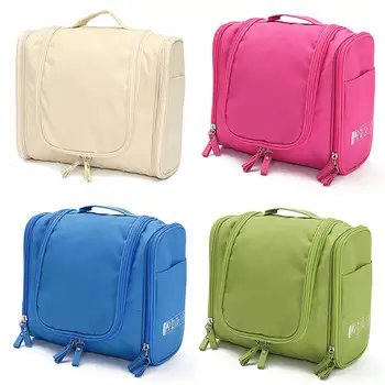 

Waterproof Makeup Organizer Bags Wash Bag Shaving Kit Cosmetic Bag Hanging Travel Toiletry Bag for Men and Women