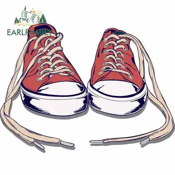 

EARLFAMILY 13cm x 9.8cm for GYM SHOE Vector Image Car Stickers and Decals Fashion DIY Car Accessories Windows Motorcycle