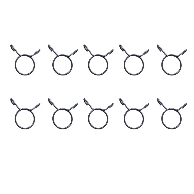10pcs Hose Clips Bike Accessories Motorcycle Fuel Line Clamps Mini 5mm/6mm/7mm/8mm/9mm/10mm/11mm/12mm