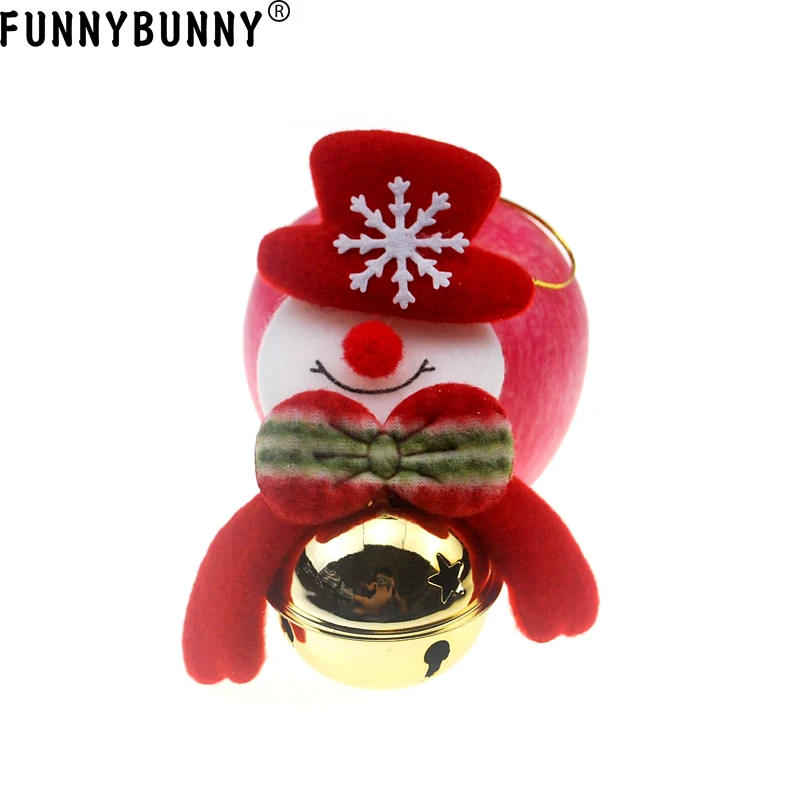 FUNNYBUNNY рождественские колокольчики для украшения дома Рождественская елка украшения, снеговик/старый человек/медведь/Лось