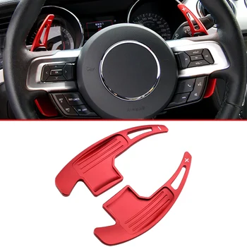 

For Ford Mustang 2015-2019 Aluminum Steering Wheel Gear Shift Paddle Extension Accessories Red