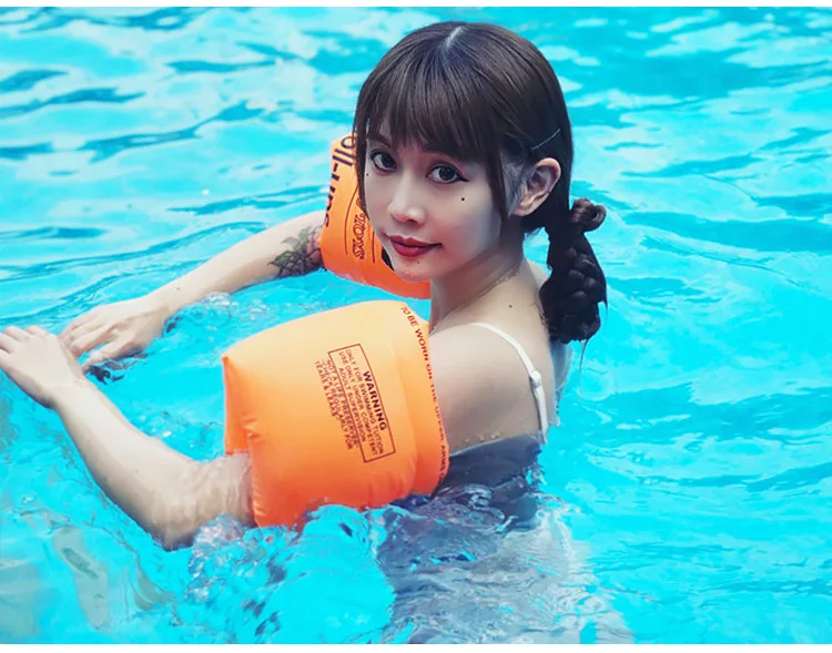 2Pcs Children PVC Arm Swimming ring Safety Training Inflatable Floating Swim Ring Buoyancy Air Sleeve Arm Swim Ring